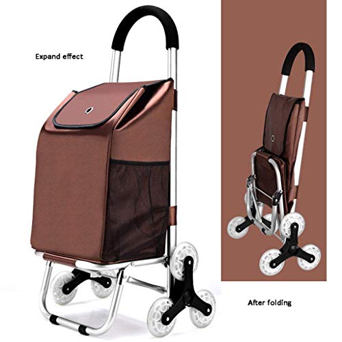 showyow Einkaufswagen mit Rädern Leichter Wagen Faltbarer Wagen aus Aluminiumlegierung Wasserdicht und tragbar – Bild 5