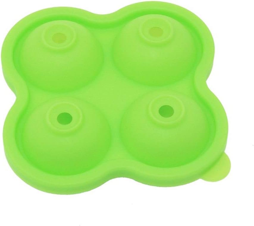 4 Grid Silicone Ice Cube Ice Making Trays with Lid Food Grade Silicone Ice Cream for Bars Kitchens Beverage Liquid (D) (C)