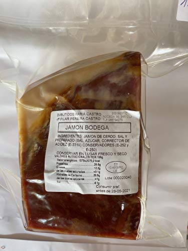 Jamon curado de Bodega de Lalin (Galicia) 500gr. aprox.Envasado al vacio, ideal para cocido