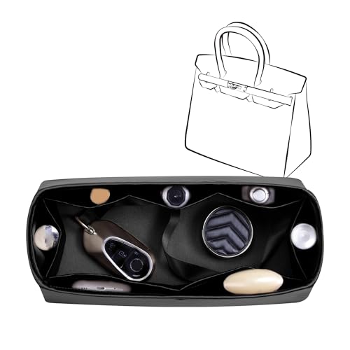 JLYZ Moon Conjunto de 3 peças de enchimento sedoso adequado para Birkin 25/30/35, leve e toque de seda (BK25 Retourne, preto)