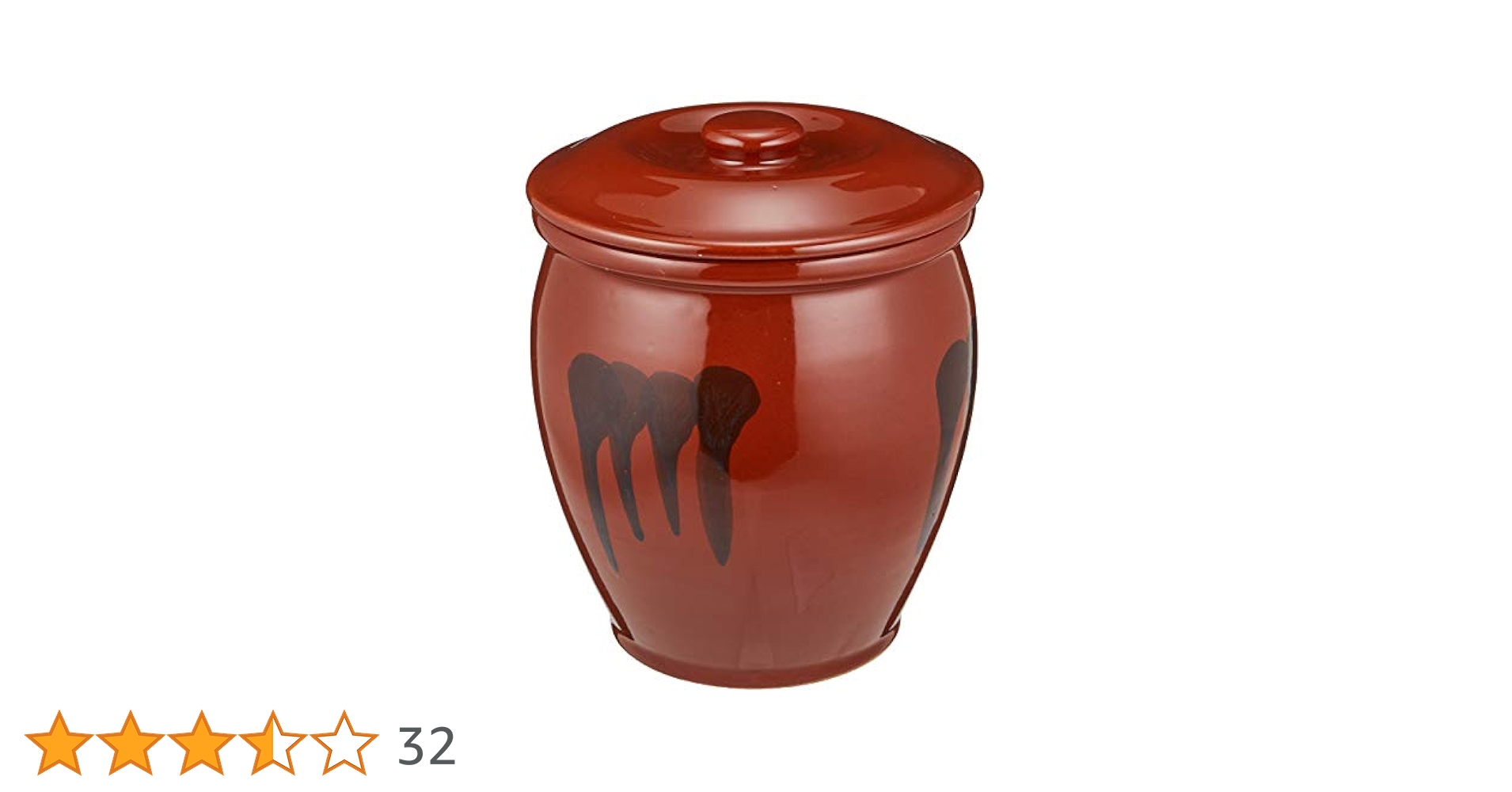 Amazon.co.jp: ヤマキイカイ(Yamakiikai) 漬物器 茶 3.6L 蓋付半