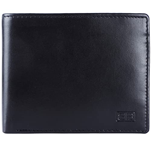 Image of Brooklyn Bridge Wallet for Men's Slim Leather Wallet with RFID & Coin Pocket - Stylish Bifold for Cards & Cash | Multiple Card Slots | Durable Everyday