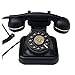 SHUBIAO-xiaoji Czajnik Klasyczny biurko telefon z przyciskiem technologią, przyciski tarcza telefoniczna retro staroświeckie telefony stacjonarne z klasycznym metalowym dzwonkiem, telefon przewodowy d