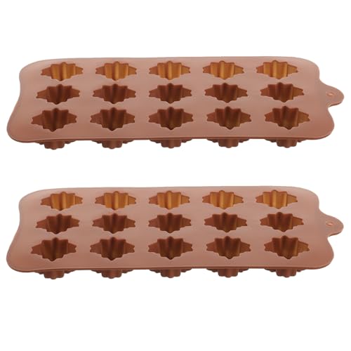 NOLITOY 2 Piezas Moldes de Silicona Antiadherente y Duradero Diseño para Chocolate Color Aleatorio para Repostería o Pastelería Profesional