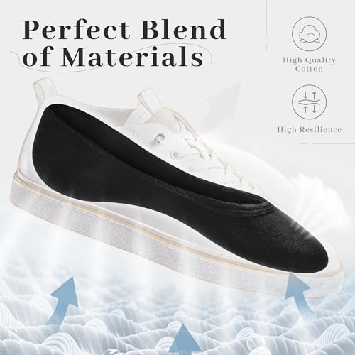 RYI 6 Pairs Cotton Ultra No Show Socks Womens - Non Slip, Loafer Socks For Flats3