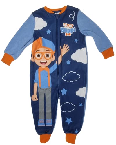 Blippi Deluxe Boys/Girls Toddler Onesie Sleepsuit Age 3-4yr Blue/Orange