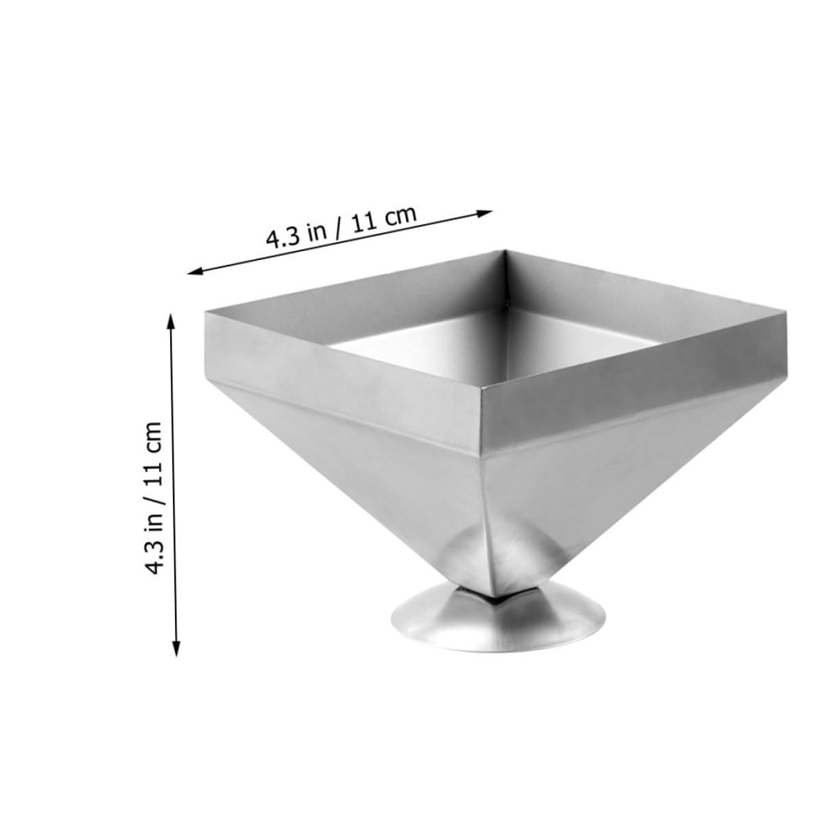 Garneck Stainless Steel Meat Mold Tower Pyramid Shaping Mould Easy to Use Dishes Shaping Tool