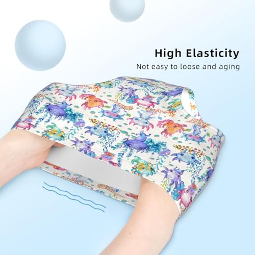 Watercolor Cute Axolotl Girls' Underwear Soft Cotton Little Girls Panties Comfort Briefs4