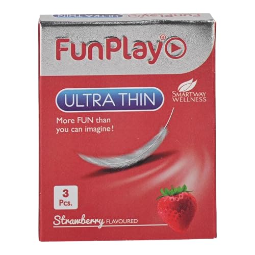 Image of FunPlay Chocolate Flavoured Dotted Condoms - 3 Pcs | Extra Dotted for Enhanced Pleasure | Smooth Lubricated Premium Latex Condoms for Men | Travel-Friendly Pack