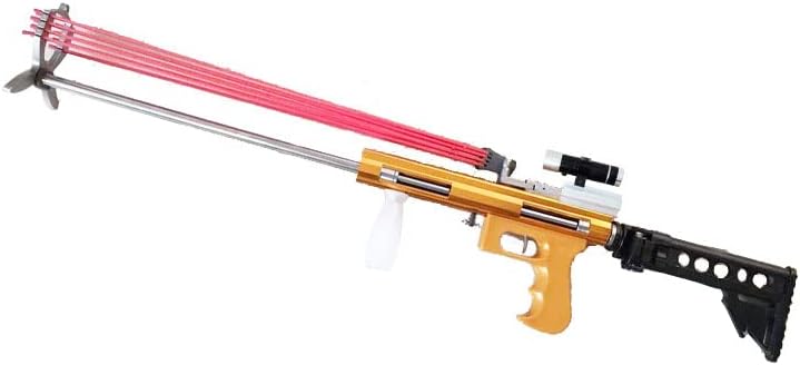 Slingshot Fish Gun Speargun for Fishing, Hunting Spear Gun Multipurpose Shooting Support Arrow Ammo Reel Sight Scope