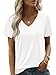 Zeagoo Oversized Shirts for Women Short Sleeve White Blouses 2026 Fashion Summer Clothes Business Work Top XXL