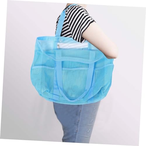 BESPORTBLE Lightweight Mesh Beach Bag Large Tote for Women Zipper Pouch Travel Bag for Outdoor and Storage3