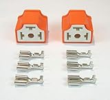  2 x H4 Keramik Stecker Anschluss Fassung Sockel Lampensockel Auto Kabel KFZ LKW Motorrad