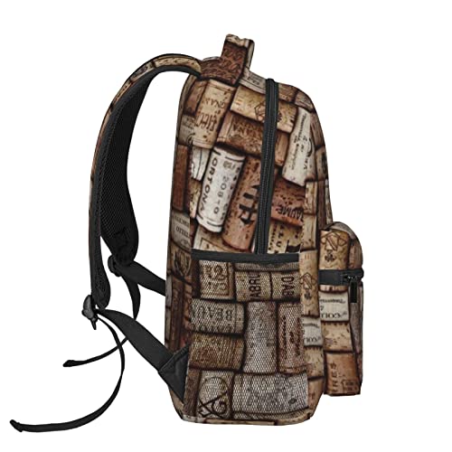 Sac à dos imprimé liège noir au design original et décontracté - 3