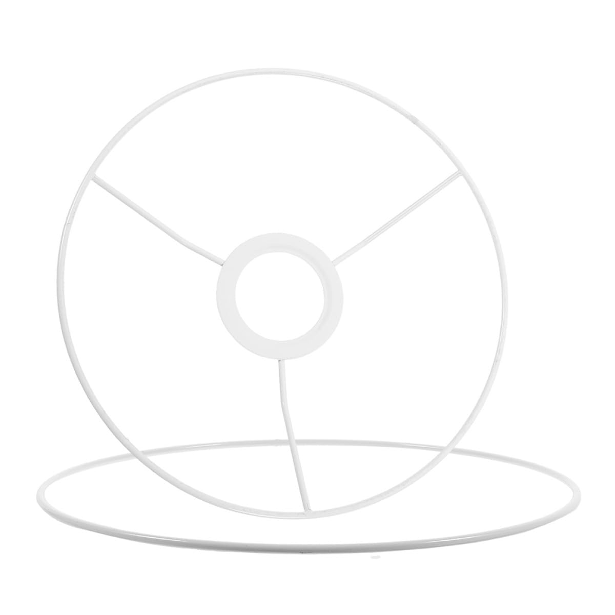 LIFKOME Aro para Pantalla de Lámpara Redondo 40 CM de Diámetro Estructura Metálica para Lámpara E27 Marco DIY Vintage Pie o Techo Soporte Resistente para Iluminación Hogar