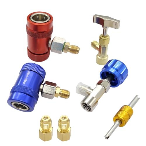 Kit de conectores rápidos para R1234yf, set con válvula
