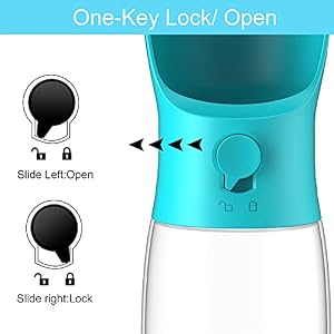 3 in 1 Portable Dog Water Bottle with Food Container and Waste Bag, Multifunctional Pet Travel Water Dispenser Water Bottle for Outside Drinking and Eating,Suitable for Cats and Puppy 3 in 1 Portable Dog Water Bottle with Food Container and Waste Bag, Multifunctional Pet Travel Water Dispenser Water Bottle for Outside Drinking and Eating,Suitable for Cats and Puppy