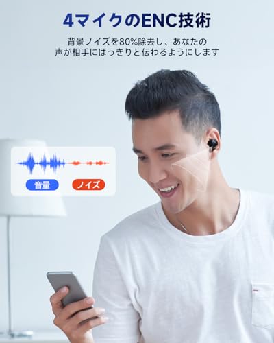 EarFun Free 1Sワイヤレスイヤホン/ Hi-Fi 30時間再生/IPX7完全防水/カスタムEQ用アプリ/ゲームモード【7mmグラフェンドライバー/ SBC対応 】USB-C急速充電&ワイヤレス充電/自動ペアリングハンズフリー通話 音声アシスト機能(ブラック)