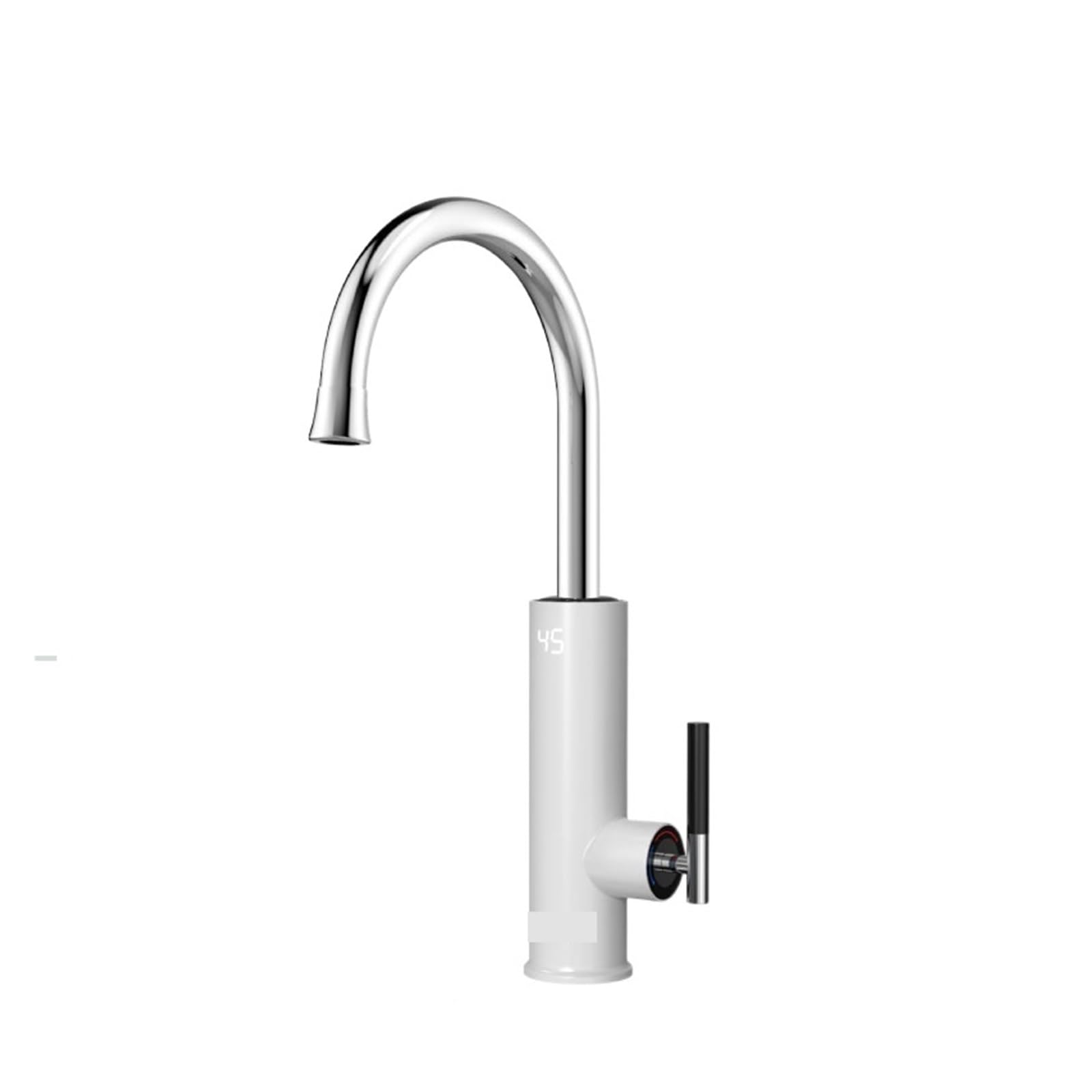 LNHHG Kitchen Faucet 2 In 1 Electric Water Heater Water Heater Flowing Heated Mixer Swivel Spout Tankless Water Heating(Gris)