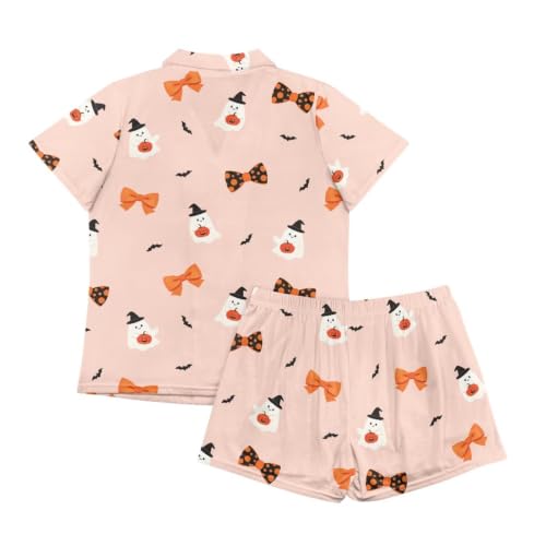 Image of Women's Short Sleeve Sleepwear Pajamas Nightwear with Pockets