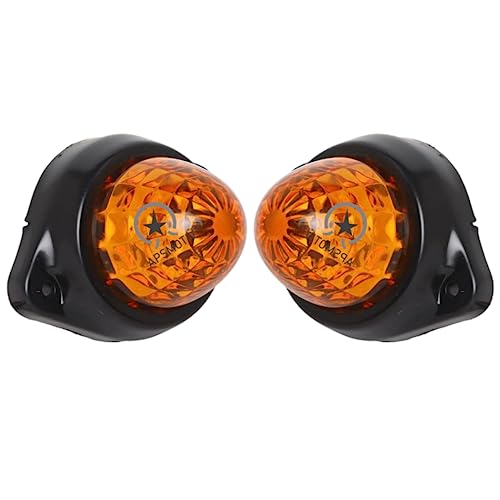 Feux de position LED pour remorque 12V étanches orange ambré lot de 2