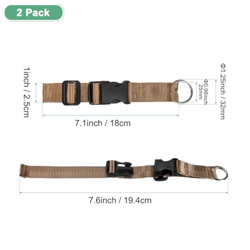 Image of M METERXITY 2-Pack Add A Bag Luggage Strap, Adjustable Suitcase Belt for Connecting Handbag /Backpack /Jacket, Luggage Connector [Brown]