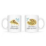 You’re My Missing Pizza and You Have A Pizza My Heart-Mugs For Couple,Valentines Day Gift,Presents...