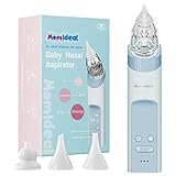 Electric Baby Nasal Aspirator, Upgrade Nose Sucker for Baby, Rechargeable Booger Sucker for Toddler with Music & Light Soothing, Food-Grade Silicone Nozzles, Adjustable Suctions