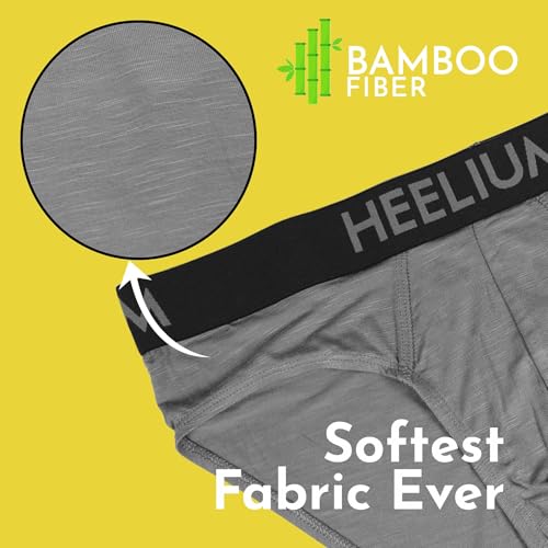 Image of HEELIUM Bamboo Underwear Brief for Men | 3X Softer Than Cotton & Odour Free | Stretchy Fabric & Durable Waistband