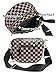 Black and White Checkered Crossbody Bum Bag for Women,Spacious Checkered Purse Fanny Packs Belt Bag Sling Bag with Shoulder Strap (khaki Checkered)