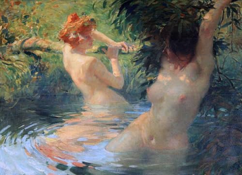 Pintura por Números de Mujer Bañista para Aprender a Pintar sin Saber Dibujar