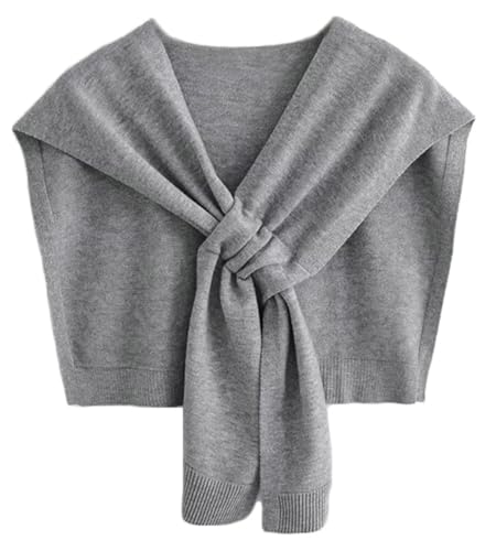 Sweater Shawl Wraps Women Solid Pashmina Shawls and Wraps Knitted Sweater Shawl Scarf Cardigan Cape Cashmere Shoulder Top