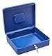 ARREGUI Elegant C9245 Geldkassette aus Stahl | Geldbox | 30 cm breit | Abschließbare Kasse mit Geldeinsatz | Große Geldkassette mit Schlüssel und Münzeinsatz/Geldeinsatz | Geldkasse | blau