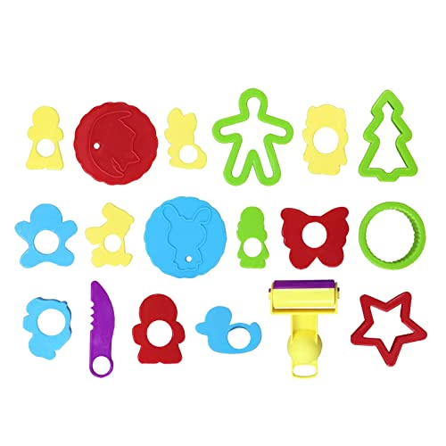 Kiboule Conjunto de 29 peças de ferramentas de massa de jogo Acessórios de massa de brinquedo Vários