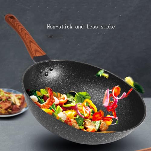 Wok de Piedra Médica, Antiadherente con Tapa, 32 cm miniatura 3