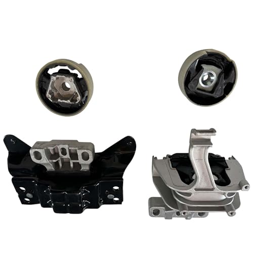 BST BSSP 4PCS Set Engine Mounts & Trans. Mount for 2019 Volkswagen Golf; for 2019-2021 VW Jetta L4-1.4L 85cid Manual Transmission,Rear Upper Lower Engine Motor Mounts Kit