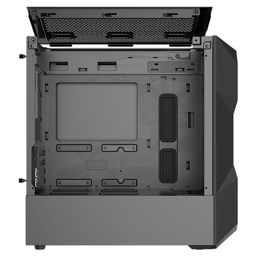 Cooler Master TD300 Mesh Boîtier PC Mini Tour, Flux d'air Élevé, 2 Ventilateurs Intake ARGB 120mm, Carte Mère Micro-ATX & Mini-ITX, Panneau Latéral Verre Trempé, Couvercle Amovible, Hub ARGB/PWM