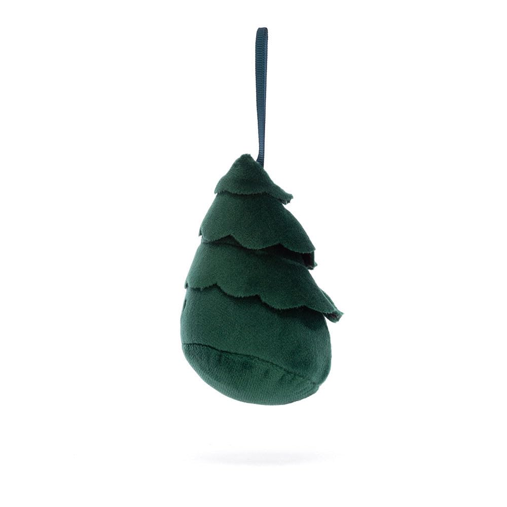 Jellycat Festive Folly Christmas Tree - H : 11 cm x L : 7 cm, Green, 11 cm (H) x 7 cm (W) - Image 2