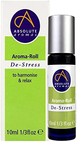Absolute Aromas Lavender Aroma-Roll Roller Ball - Contains 100% Pure, Natural, Organic Lavender Essential Oil - A Light Calming essential oil blend to Soothe and Balance (Lavender)