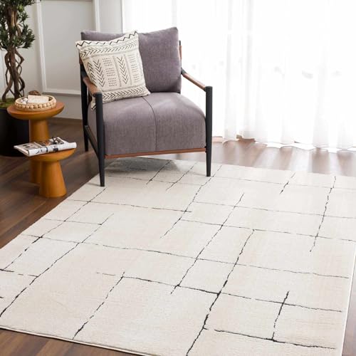 Tapete Hauteloom Bergerac 7'10" x 10' Negro y Marfil