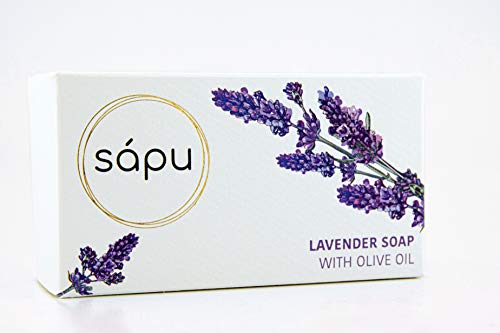 Lavender Soap Bar with Olive Oil & Squalane Oil - Soap for Hair & Body Wash - 100% Natural & Organic - 8.5oz (240g) each