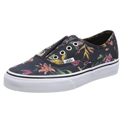 Vans Authentic, Zapatillas de skateboarding Unisex, Negro (Black Bloom - Black/True White), 35 EU (UK 3)