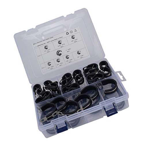 Clips de cable de metal tipo R para asegurar mangueras y la línea de combustible