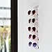 MOOCA Acrylic 5 Tier Slatwall & Wall-mounted Sunglasses Holder Organizer for Eyeglasses, Sunglasses, and Optical Glasses, Detachable Nose Features Enhance Portability & Durability