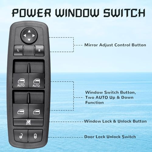image for Citumo Master Power Window Switch Replacement for 2011-2012 Chry-sler 