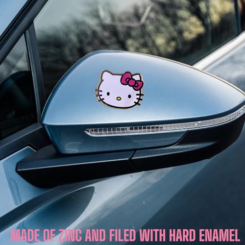 Image of Anime Car Pink Cat Cute Metal Sticker Emblem for Car & Laptop (KIT)