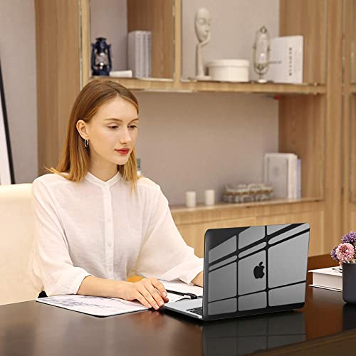 Image of MOSISO Compatible with MacBook Air 13 inch Case M5 2026 M4 2025 M3 M2 2024-2022 A3449 A3240 A3113 A2681, Scratches-Resistant Protective Hard Shell for MacBook Air 13.6 inch Case, Smoke Black