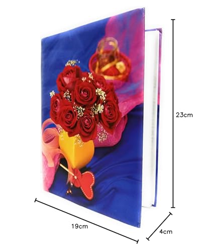 Image of Natraj Series Photo Album with Extra Clear PVC Film 80 Photos (Photo Size Supported: 4x6 Inches, Multicolour) (Degion 5)