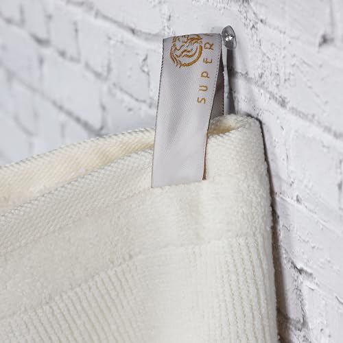 Serviette de bain en coton Superior Roma design côtelé style spa - 8