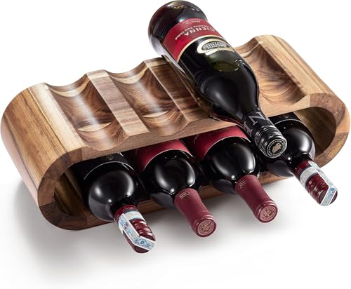Soporte de Vino de Madera para 8 Botellas Acacia miniatura 1
